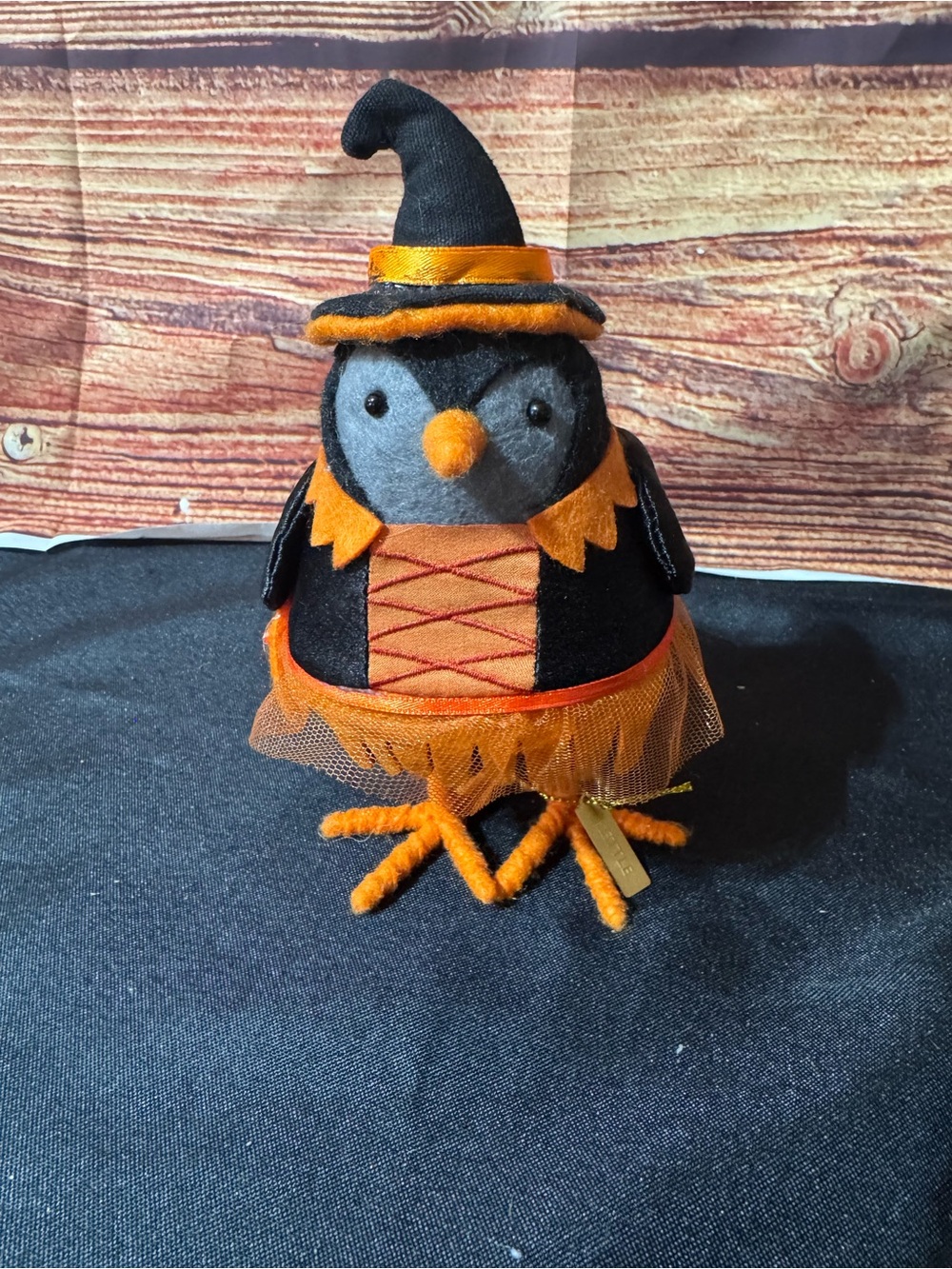 Target Black & Orange Witch Bird Plush kettle